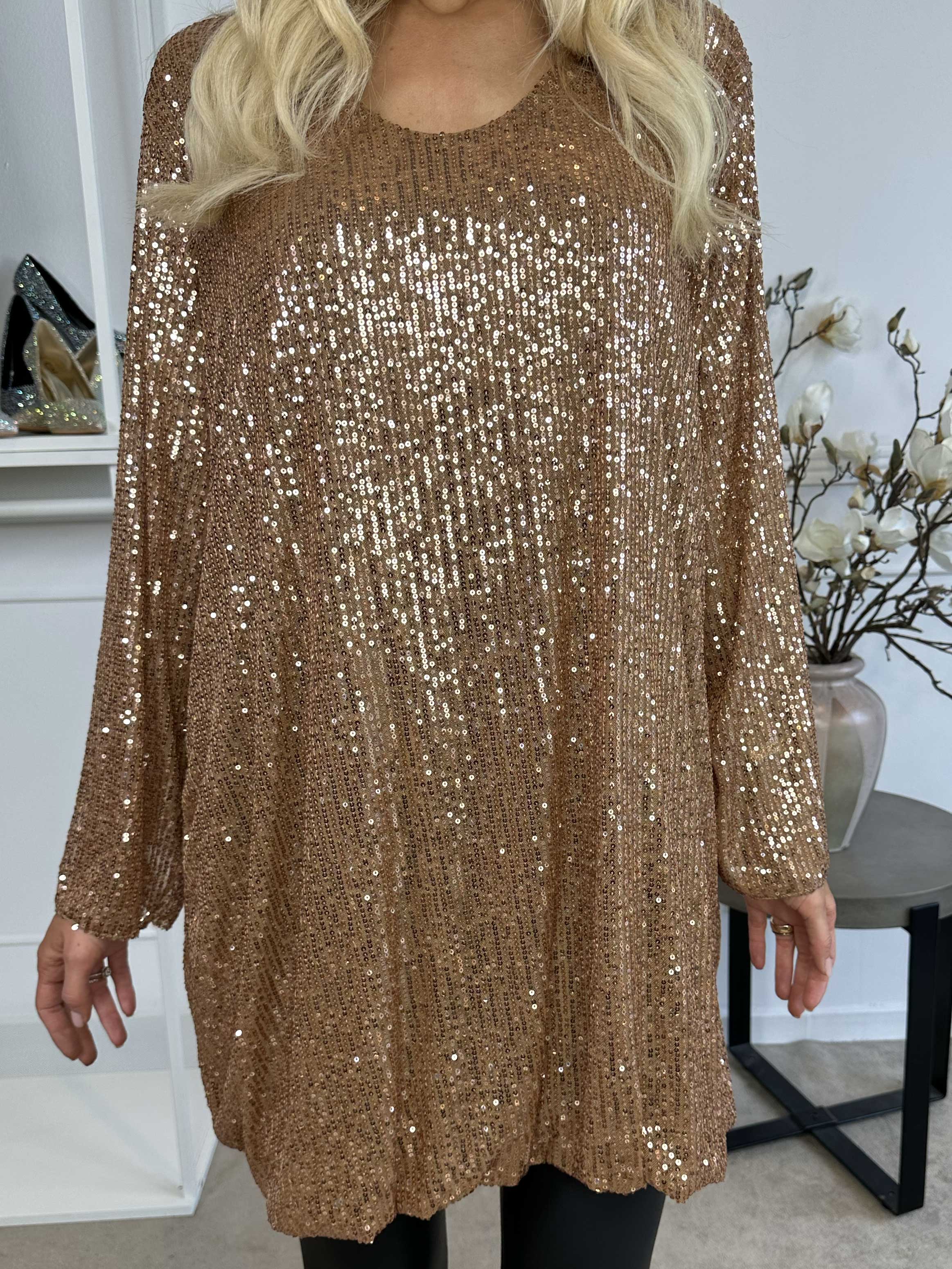 Rizza - Tunikaklänning med paljetter